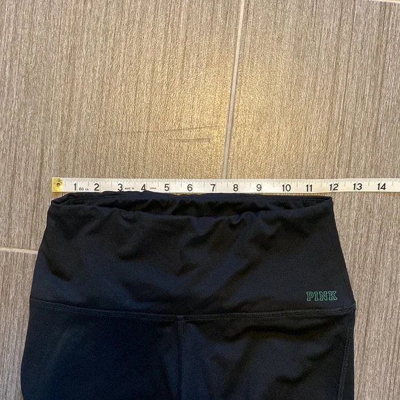 PINK Victorias Secret Black Leggings MSU Michigan State University Small… - Picture 4 of 10